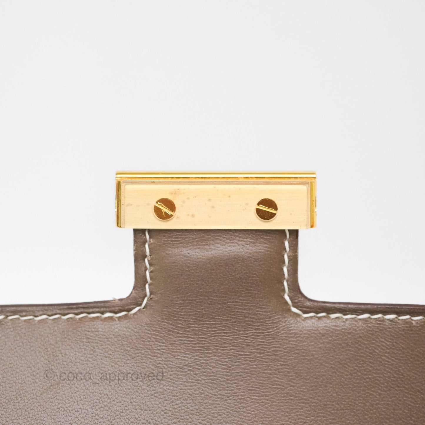 Hermès Constance Mini 18cm Mirror Etoupe Epsom Gold Hardware