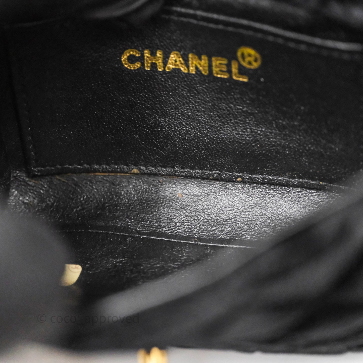 Chanel Vintage Mini Flap Bag Black Velvet Gold Hardware