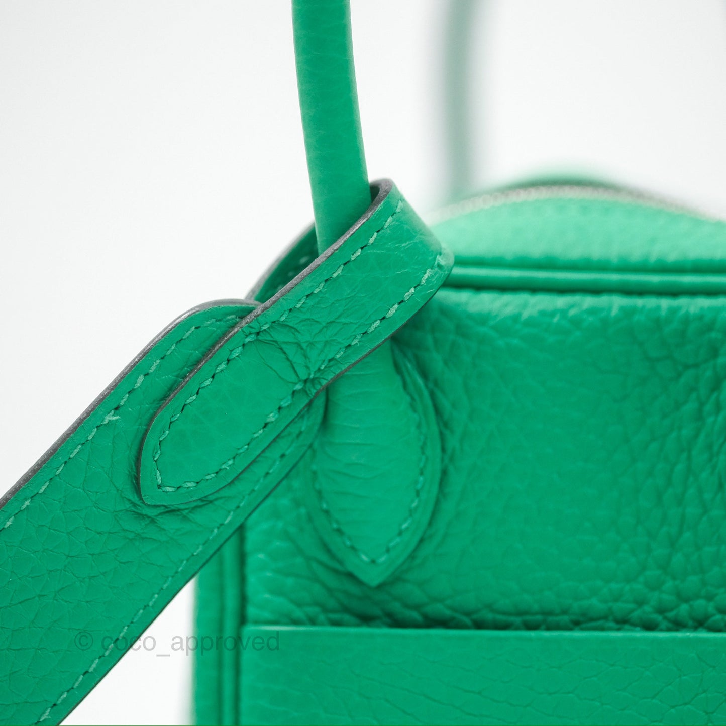 Hermès Mini Lindy 20 Menthe 6W Clemence Palladium Hardware