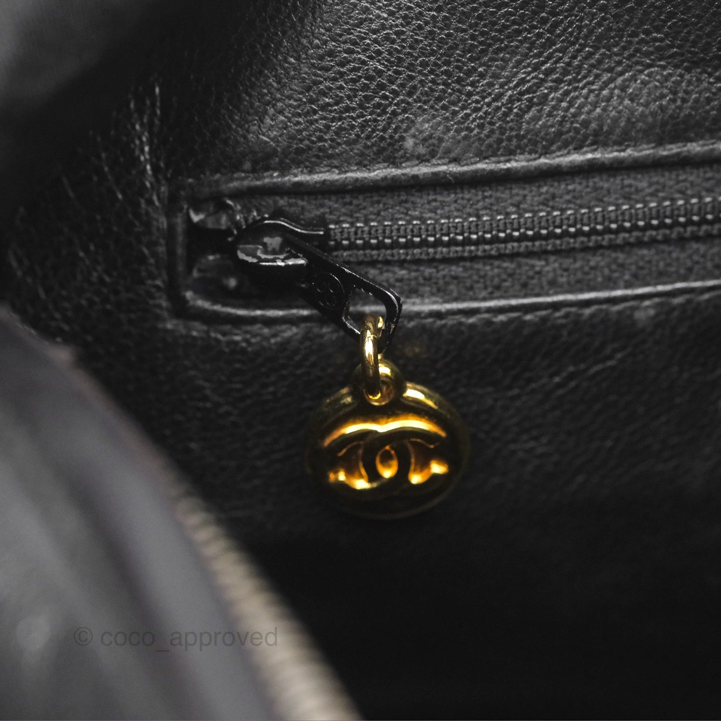 Chanel Vintage Small Camera Bag Black Lambskin Gold Hardware