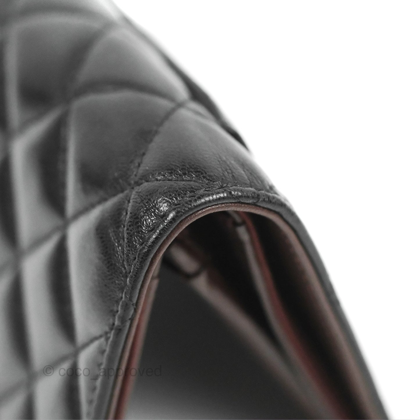 Chanel Classic Long Wallet Quilted Black Lambskin Gold Hardware