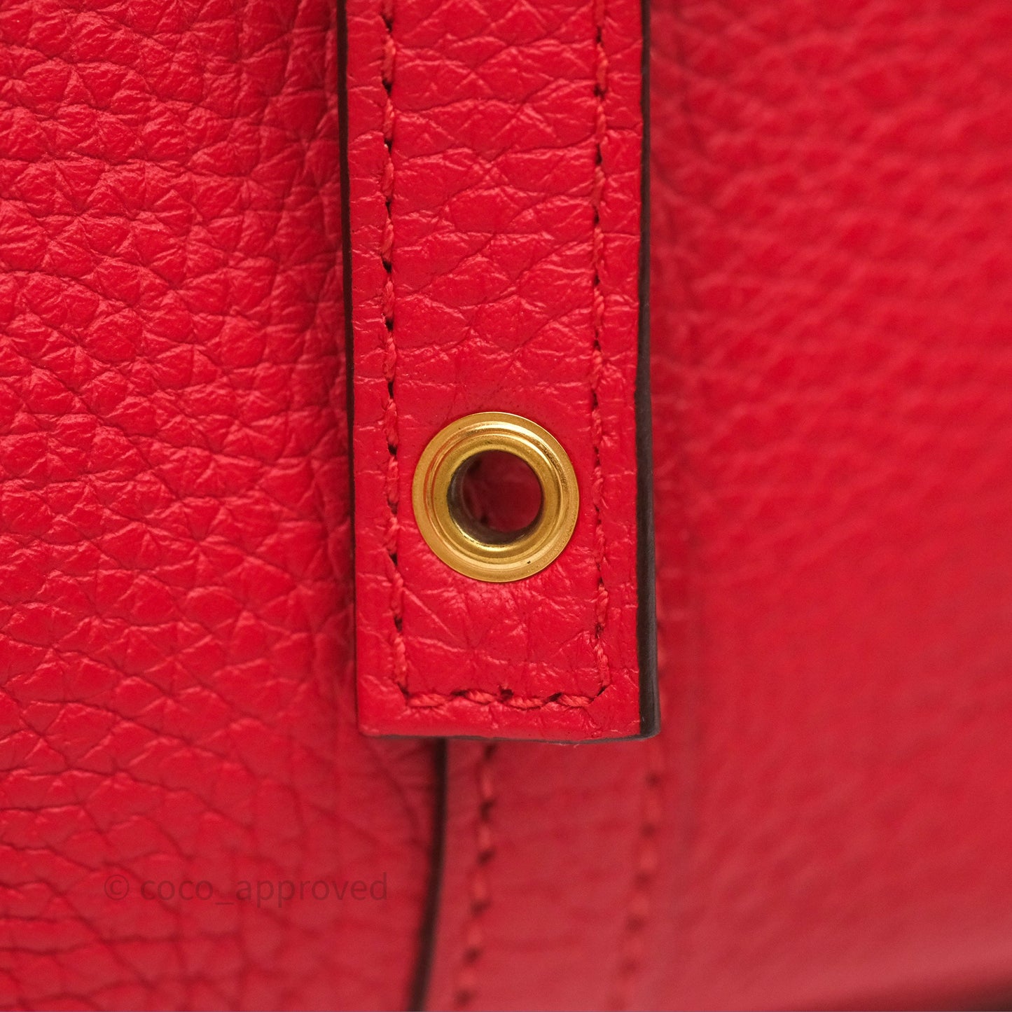 Hermès Picotin 22 Rouge Tomate S5 Clemence Gold Hardware