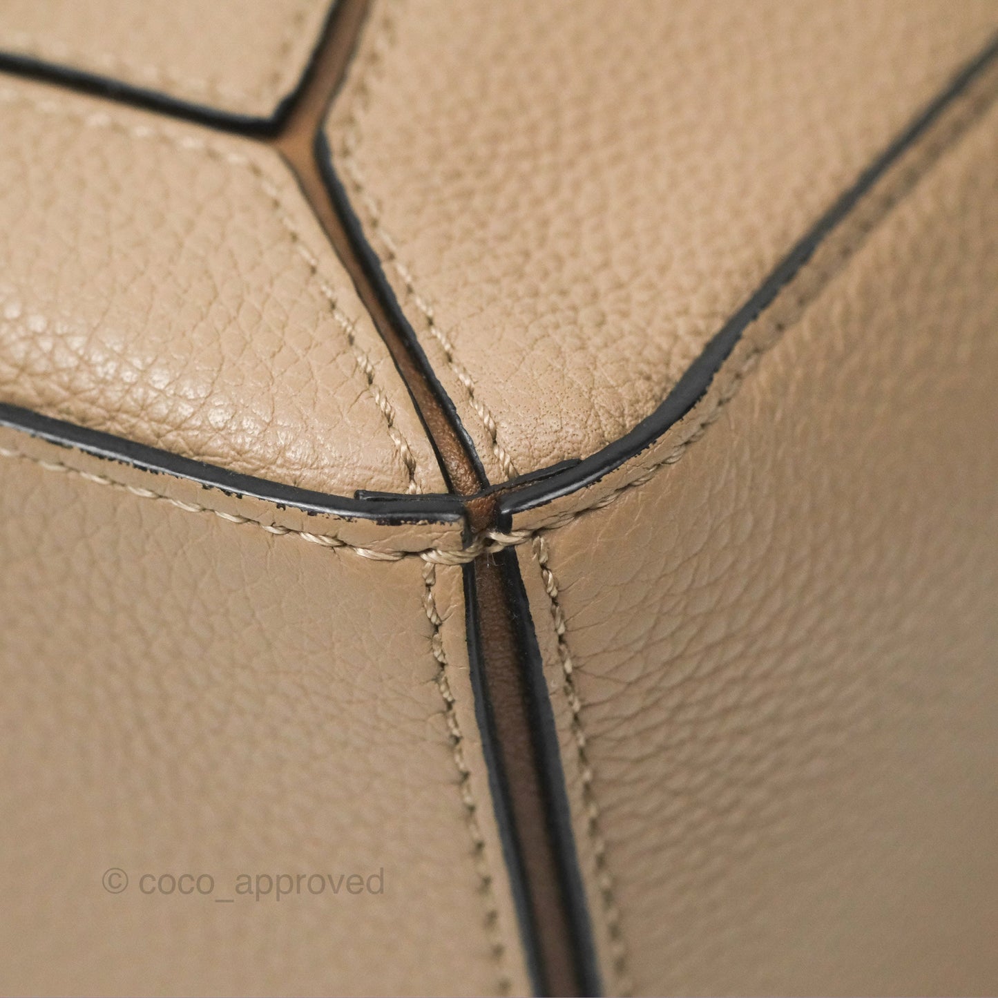 Loewe Small Puzzle Bag Sand Mink Grained Calfskin