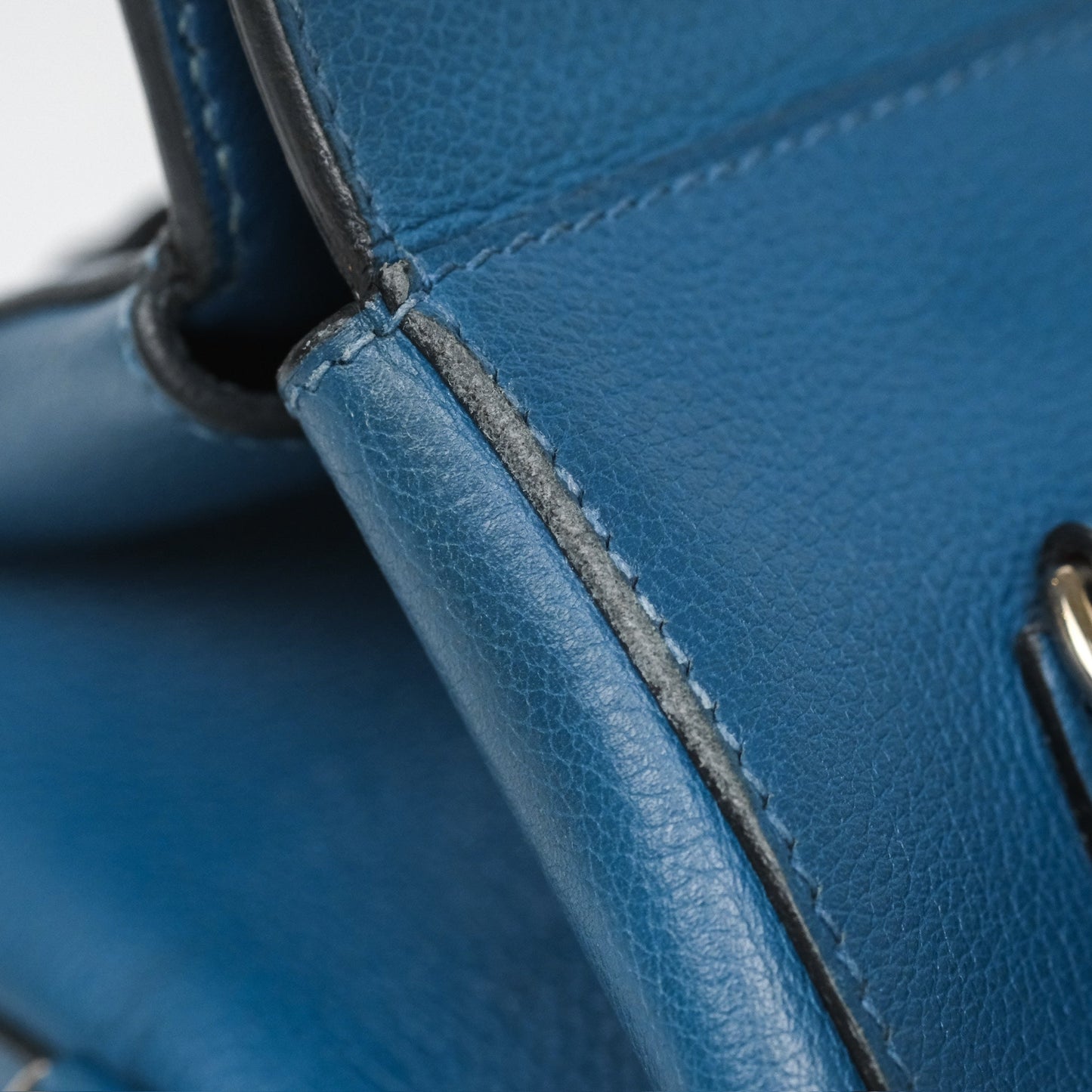 Hermès ToolBox 20 Bleu Cobalt 7C Evercolor Palladium Hardware