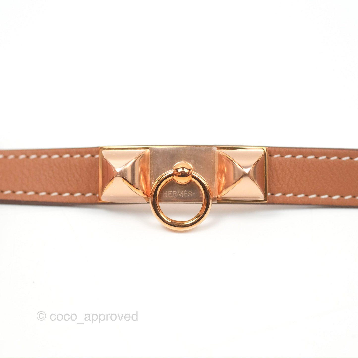 Hermès Rivale Double Tour Bracelet Gold Rose Gold Hardware