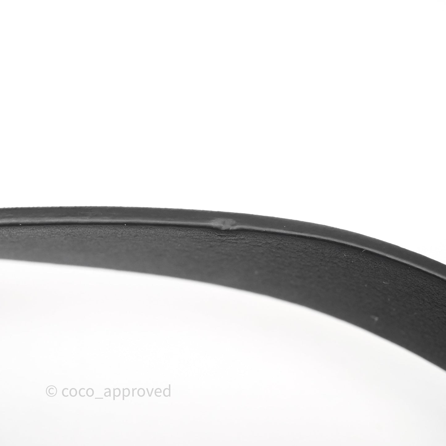 Christian Dior Saddle Belt 20mm Ultramatte So Black Calfskin Size 85