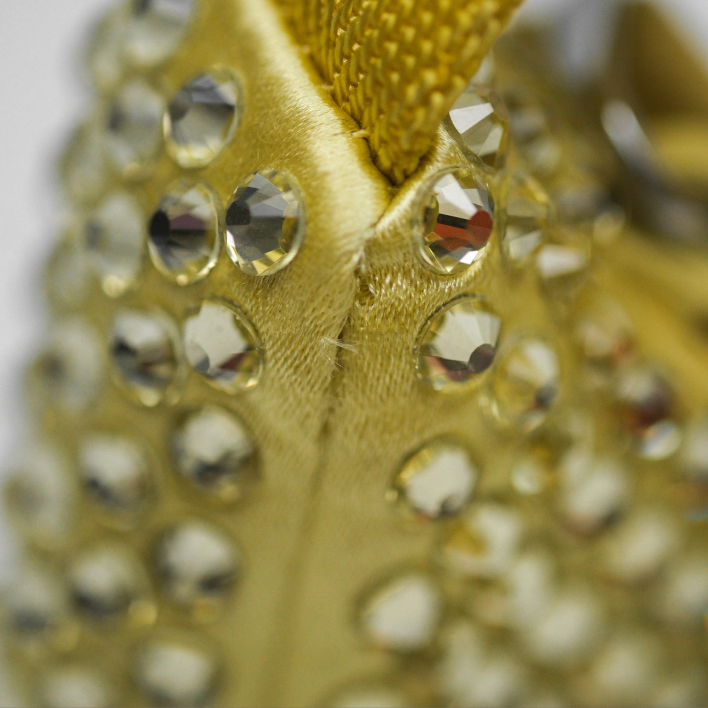 Prada Re-Edition 2000 Nylon Mini Bag Yellow Crystal Embellished