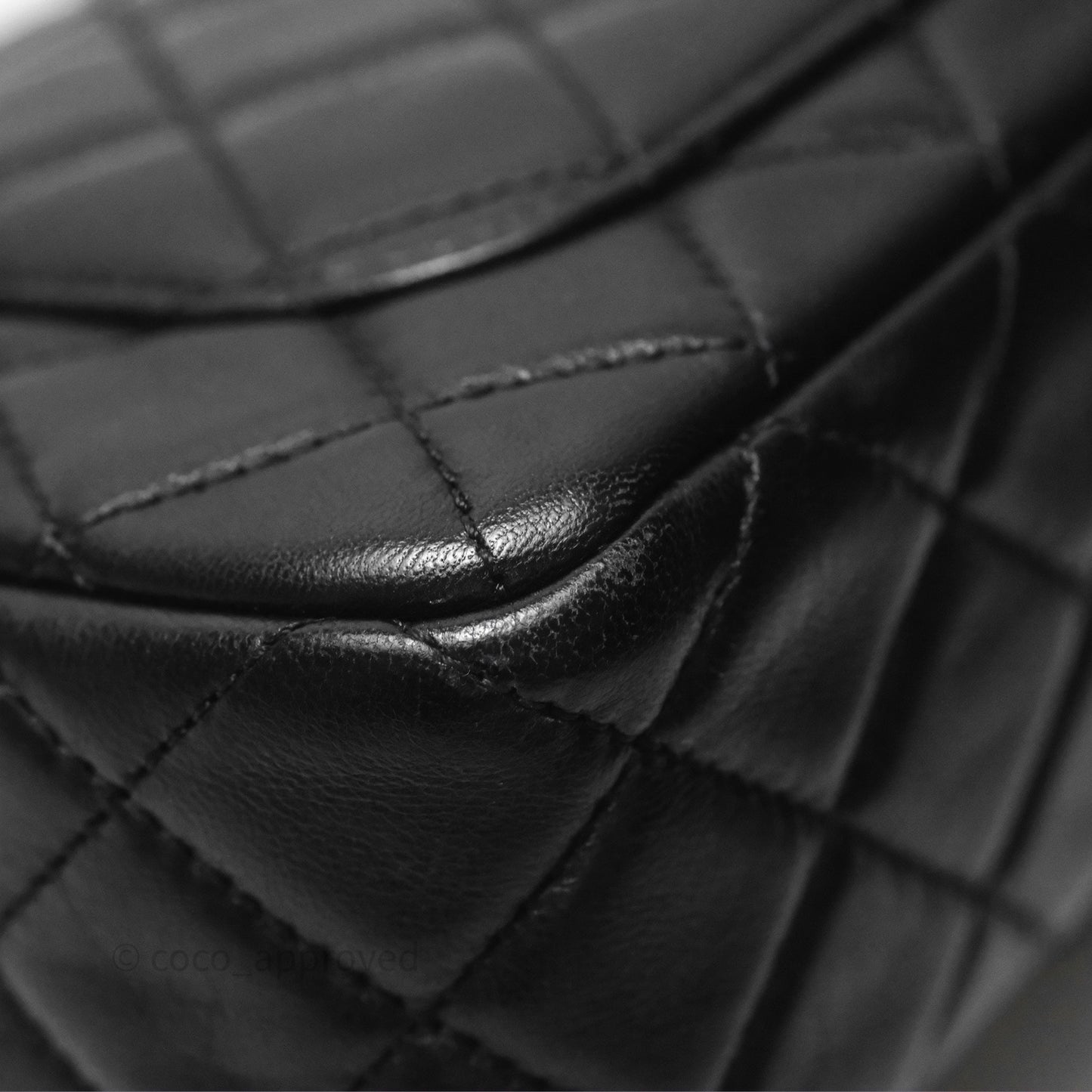 Chanel Mini Rectangular Pearl Crush Quilted Black Lambskin Aged Gold Hardware