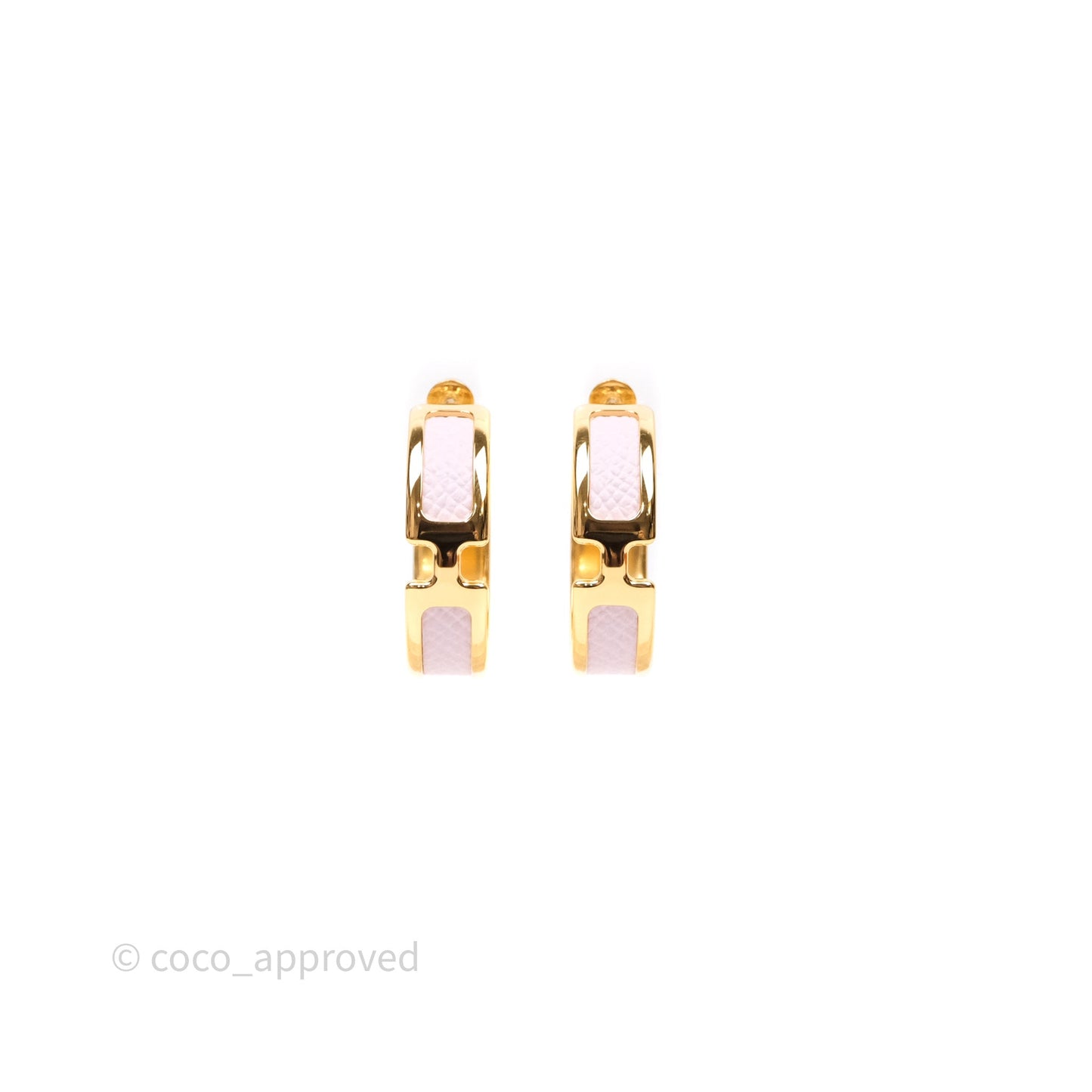 Hermes Olympe Earrings Rose