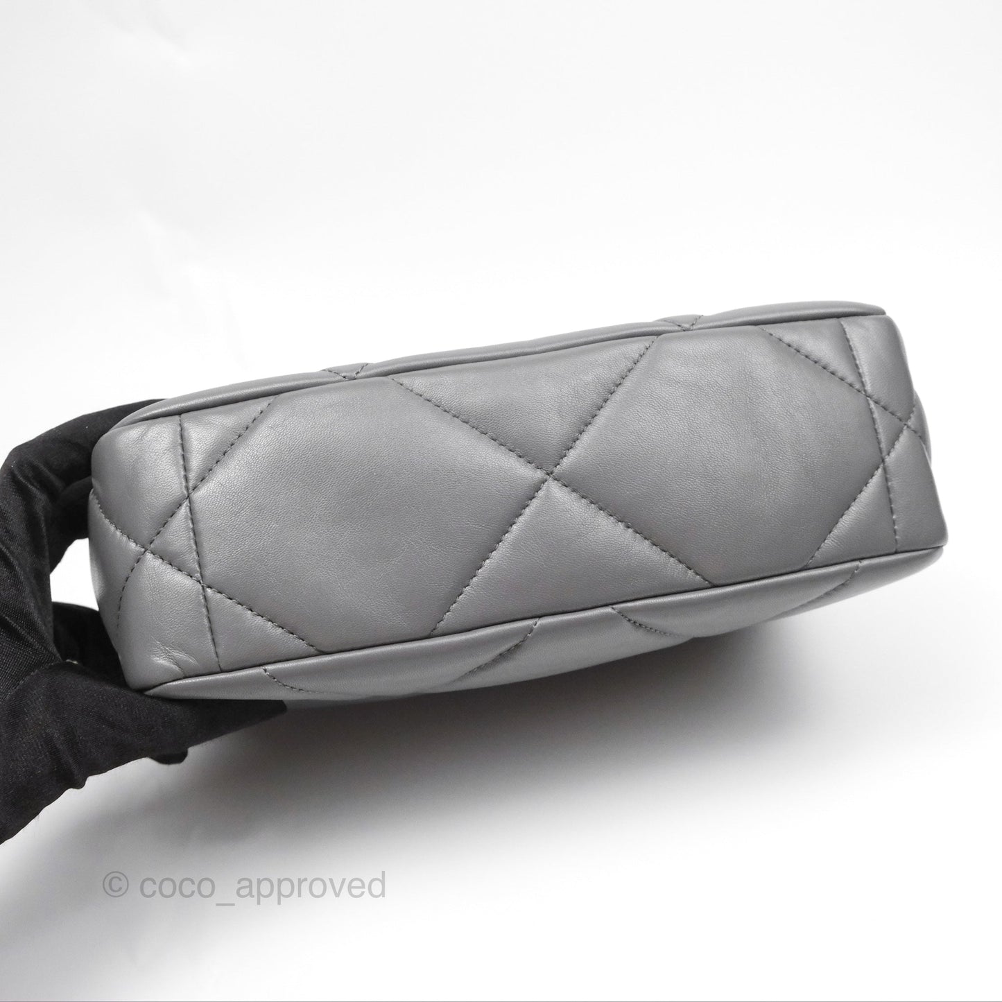 Chanel 19 Small Dark Grey Mixed Hardware