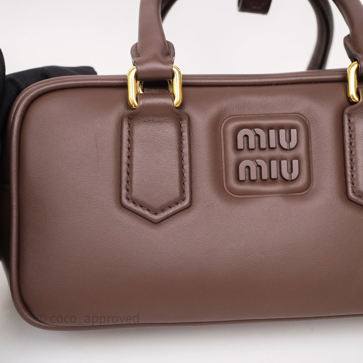 Miu Miu Arcadie Leather Bag Briarwood