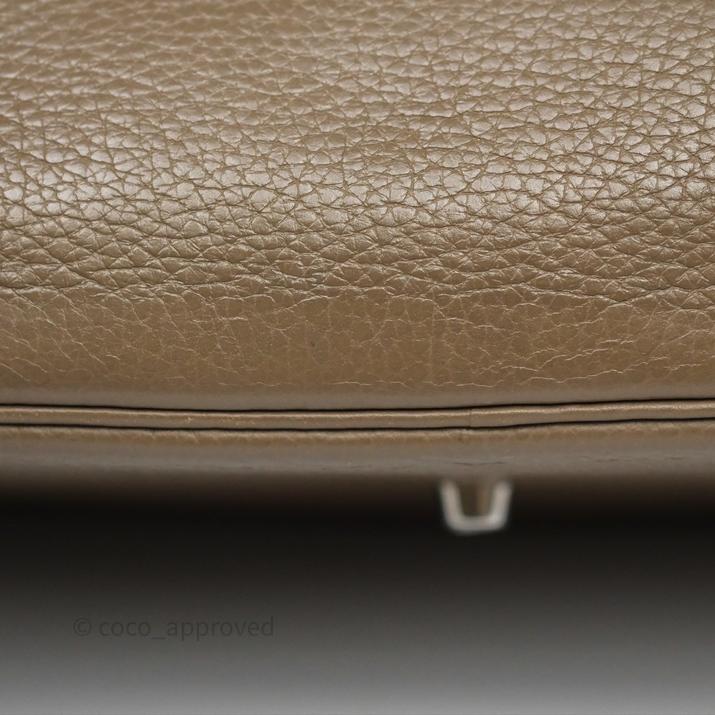 Hermès Lindy 30 Etoupe 18 Clemence Palladium Hardware
