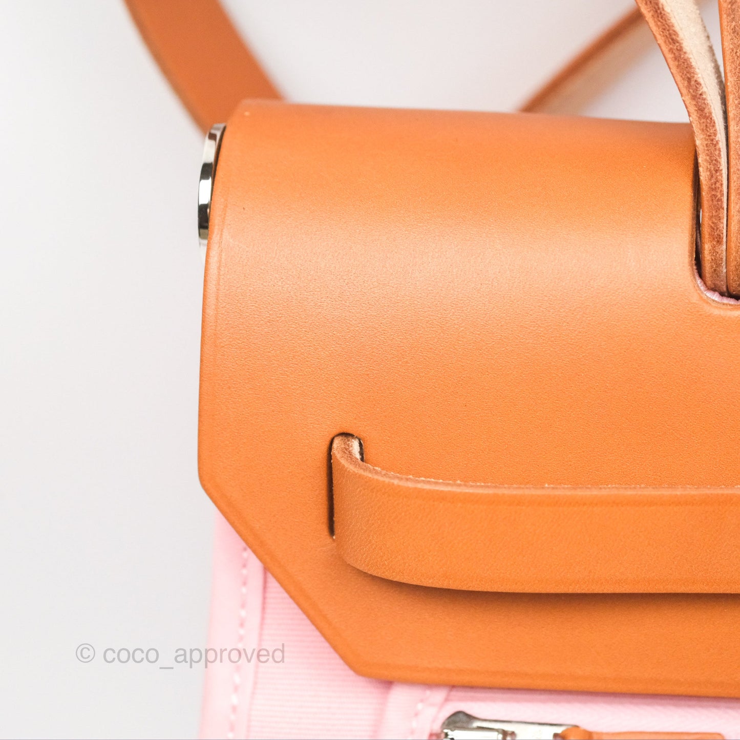 Hermès Herbag Zip 31 Rose Sakura 3Q Canvas Palladium Hardware