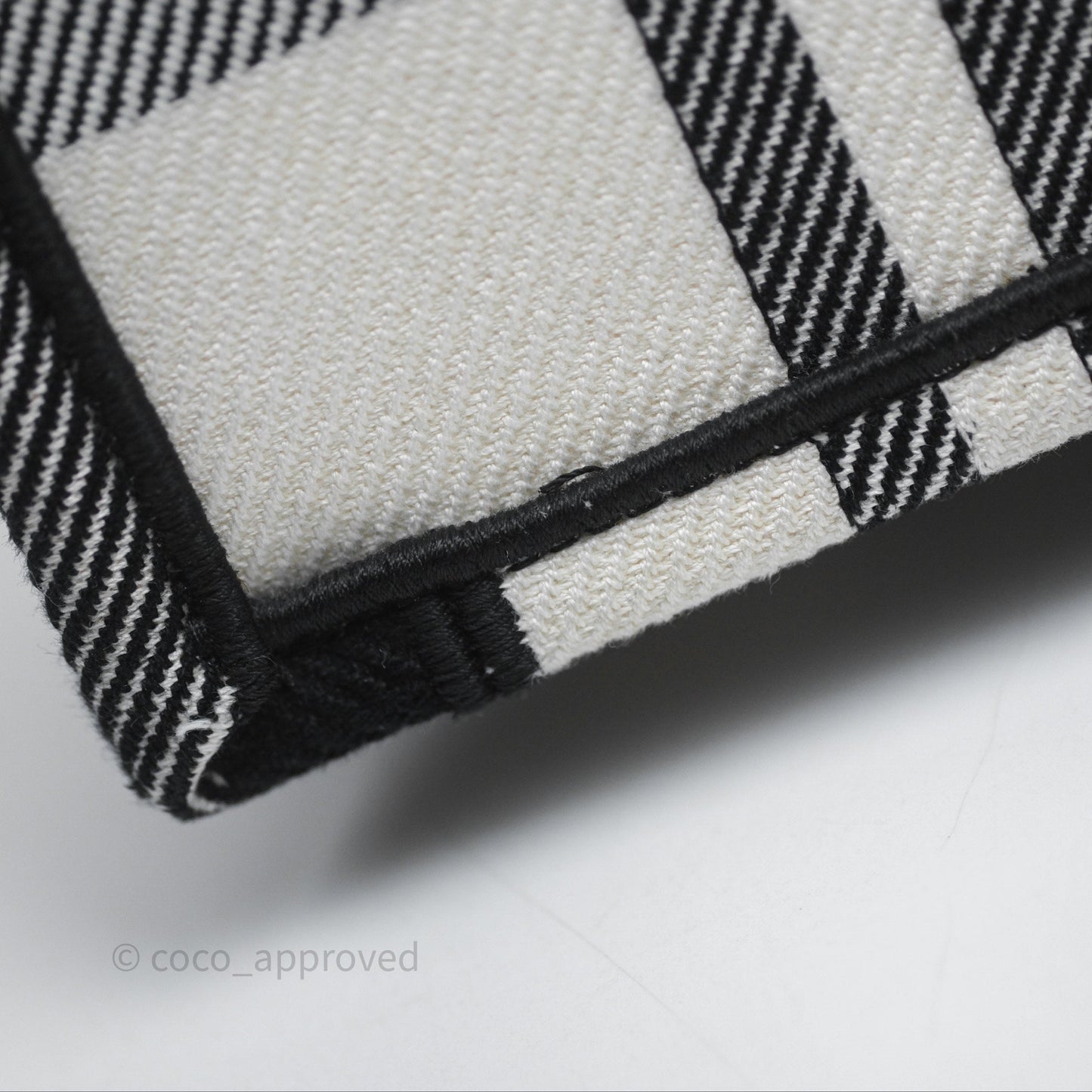 Christian Dior Large Check'n'Dior Book Tote Black/ White Canvas