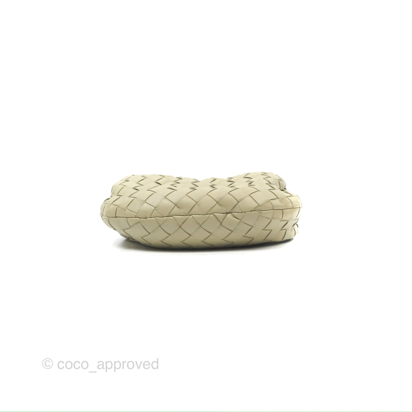 Bottega Veneta Mini Jodie Bag Travertine Intrecciato Lambskin