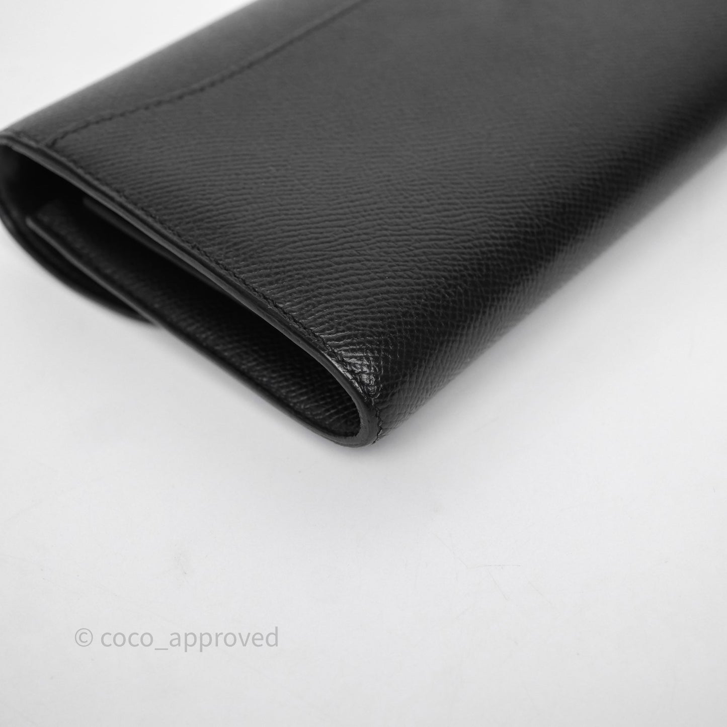 Hermès Constance Long To Go Wallet Black Noir 89 Epsom Rose Gold Hardware
