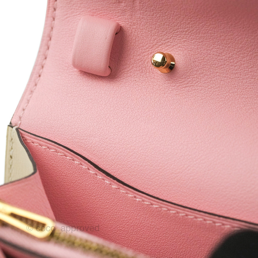Hermes Swift Mini Convoyeur Craie Rose Sakura