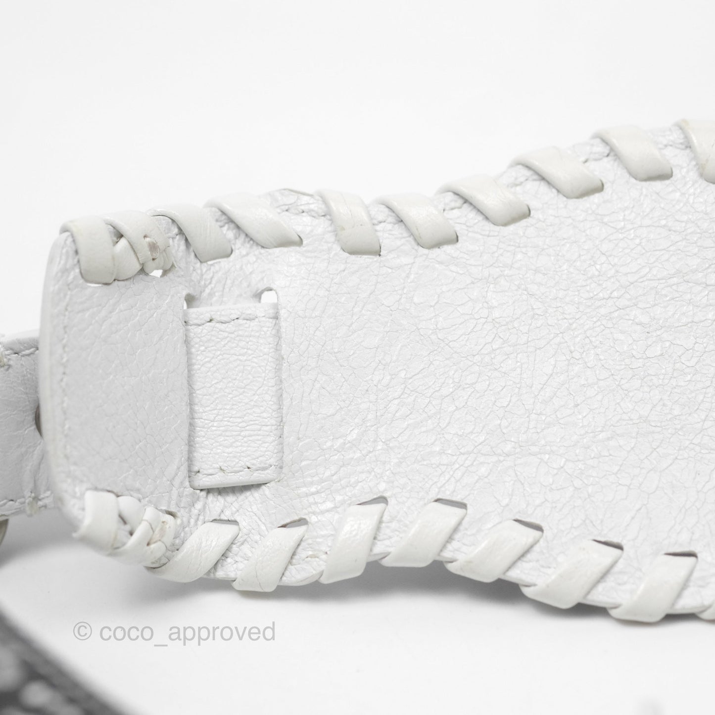 Balenciaga XS Graffiti Le Cagole Shoulder Bag White Black