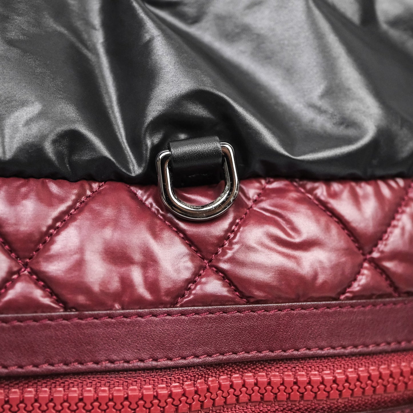 Chanel Nylon Quilted Medium Coco Cocoon Reversible Tote Black
