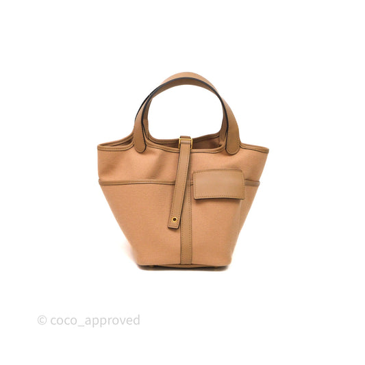 Hermes Picotin Lock 18 Cargo Pockets Chai 0M Goeland/Swift Gold Hardware