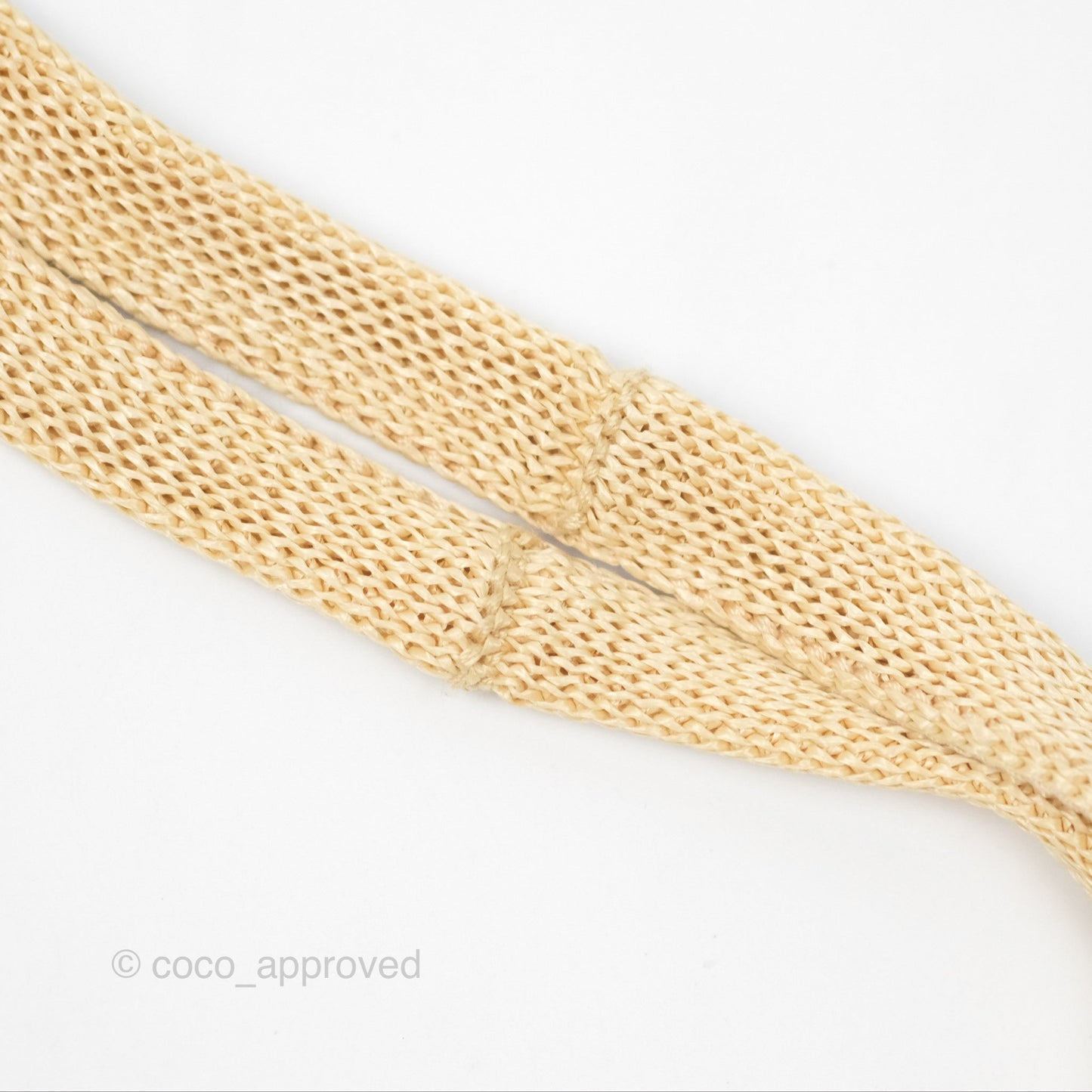 Miu Miu Woven Fabric Tote Bag Natural