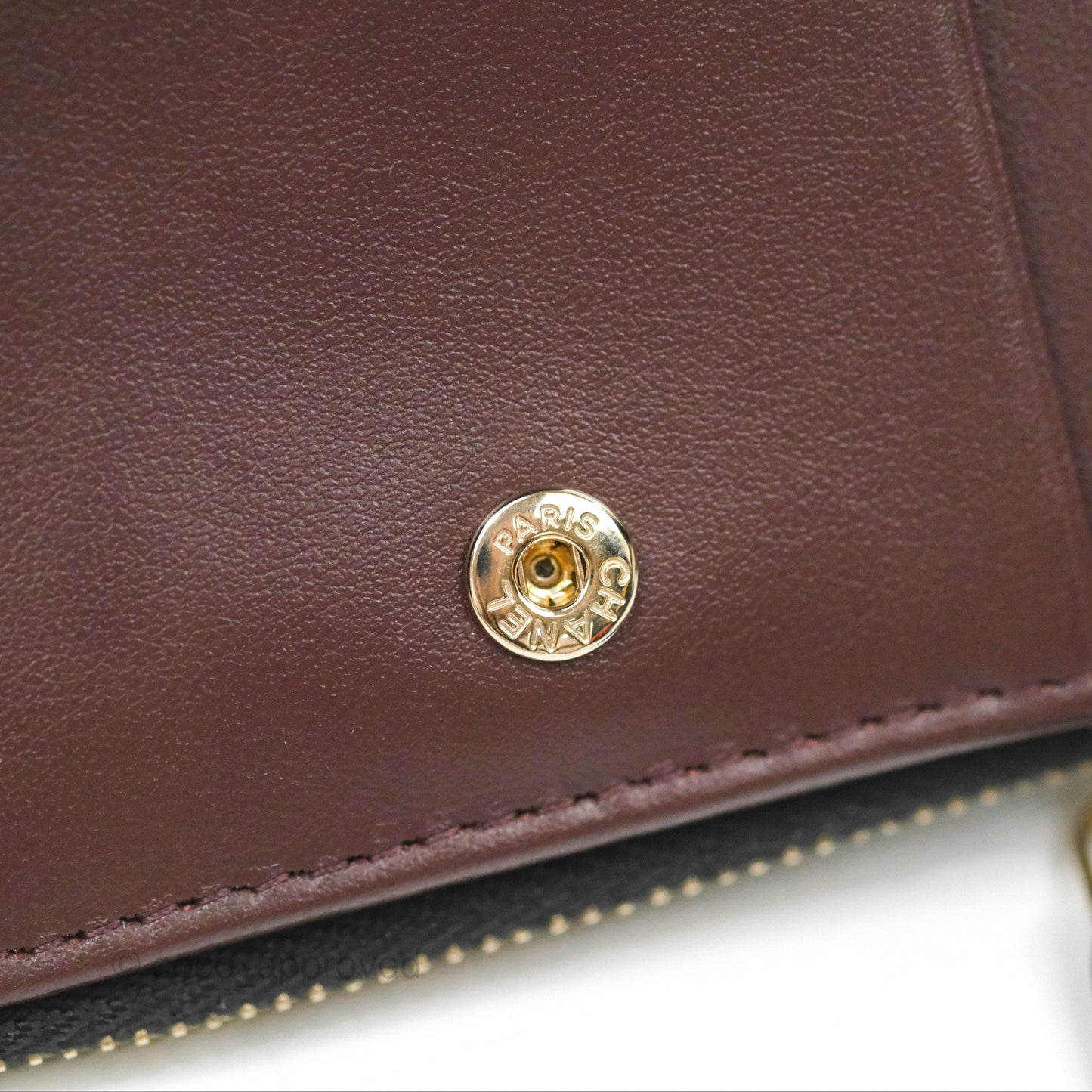 Chanel Compact Wallet Black Caviar Gold Hardware 23A
