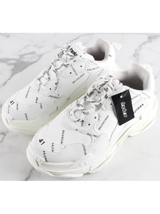 Luxury Balenciaga My Multi Logo Triple S White 41 Domestic 260