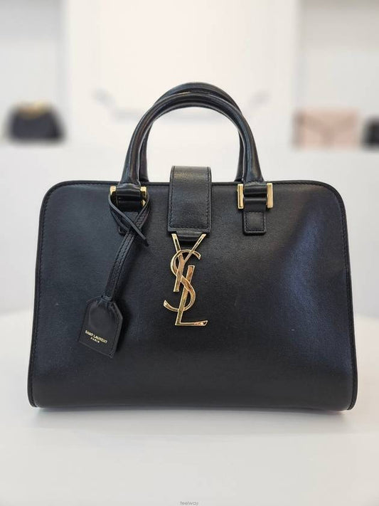 Luxury Saint Laurent Monogram Mini Cabas Bag Black 568853