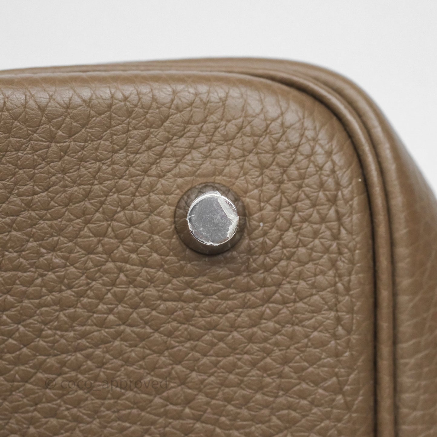 Hermès Picotin 22 Etoupe Clemence Palladium Hardware