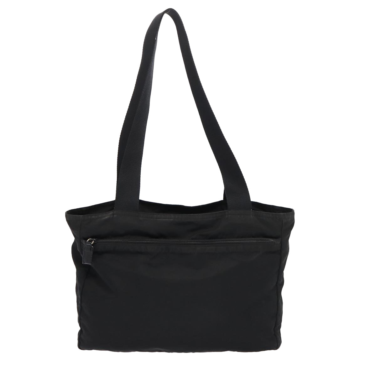 Luxury Prada Tote Bag Nylon Black Silver  87013