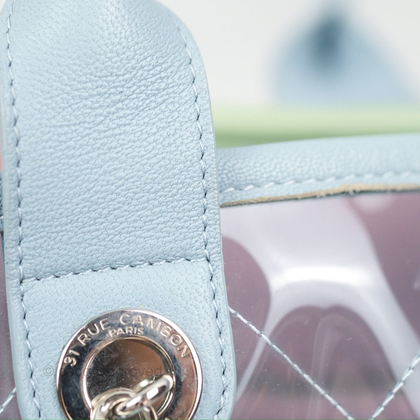 Chanel Coco Splash Blue/Green/Pink PVC Shopping Tote Bag
