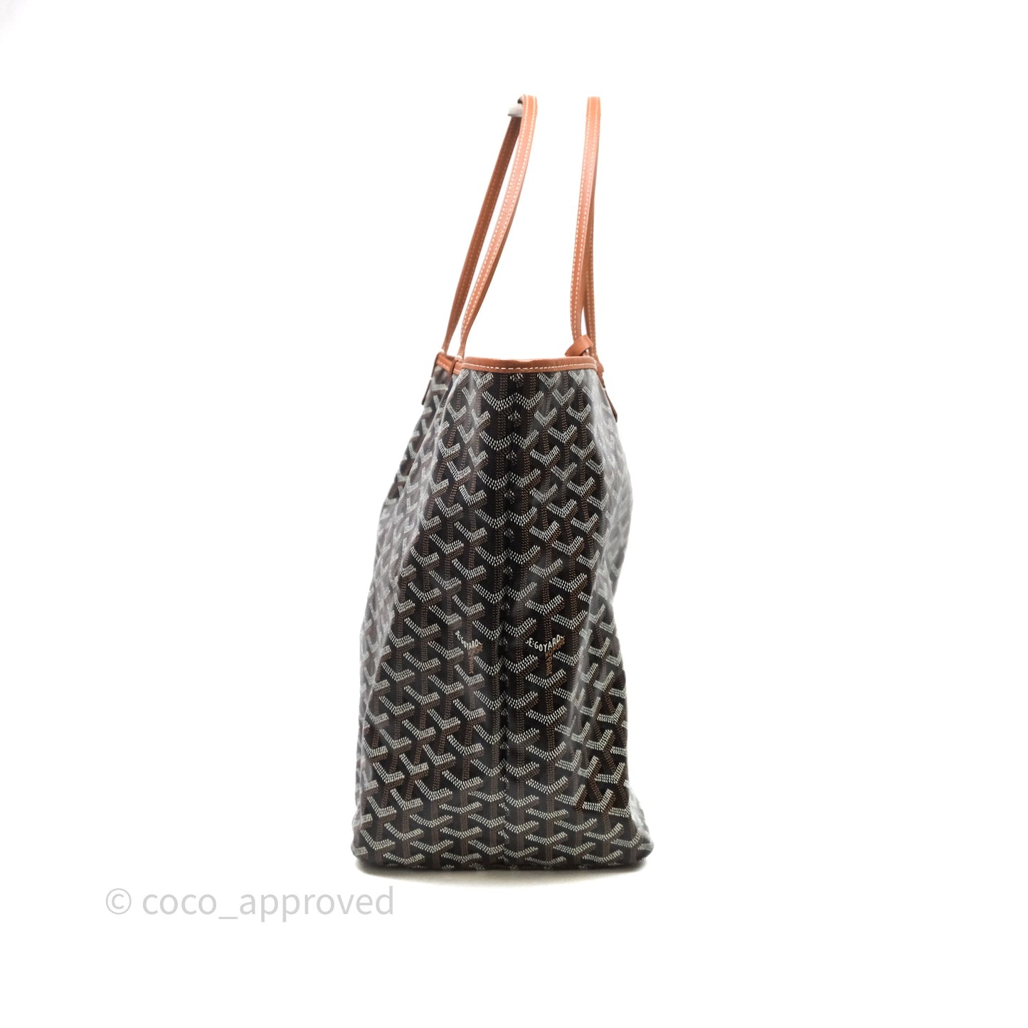 Goyard St Louis Tote GM Tan Black