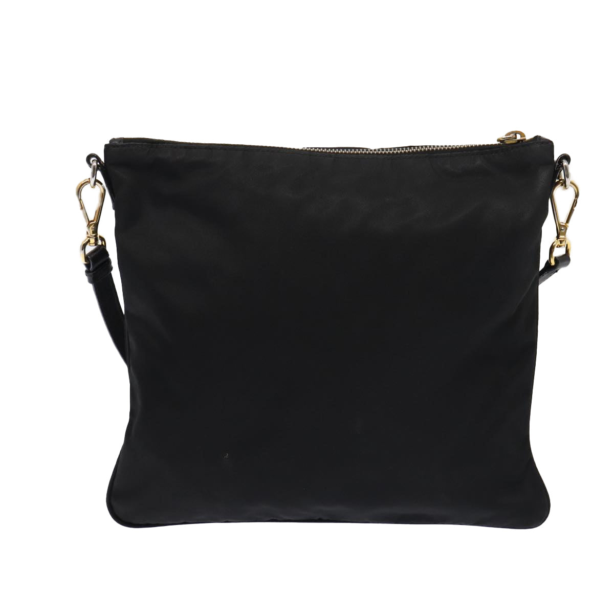 Luxury Prada Shoulder Bag Nylon Black Gold  87081