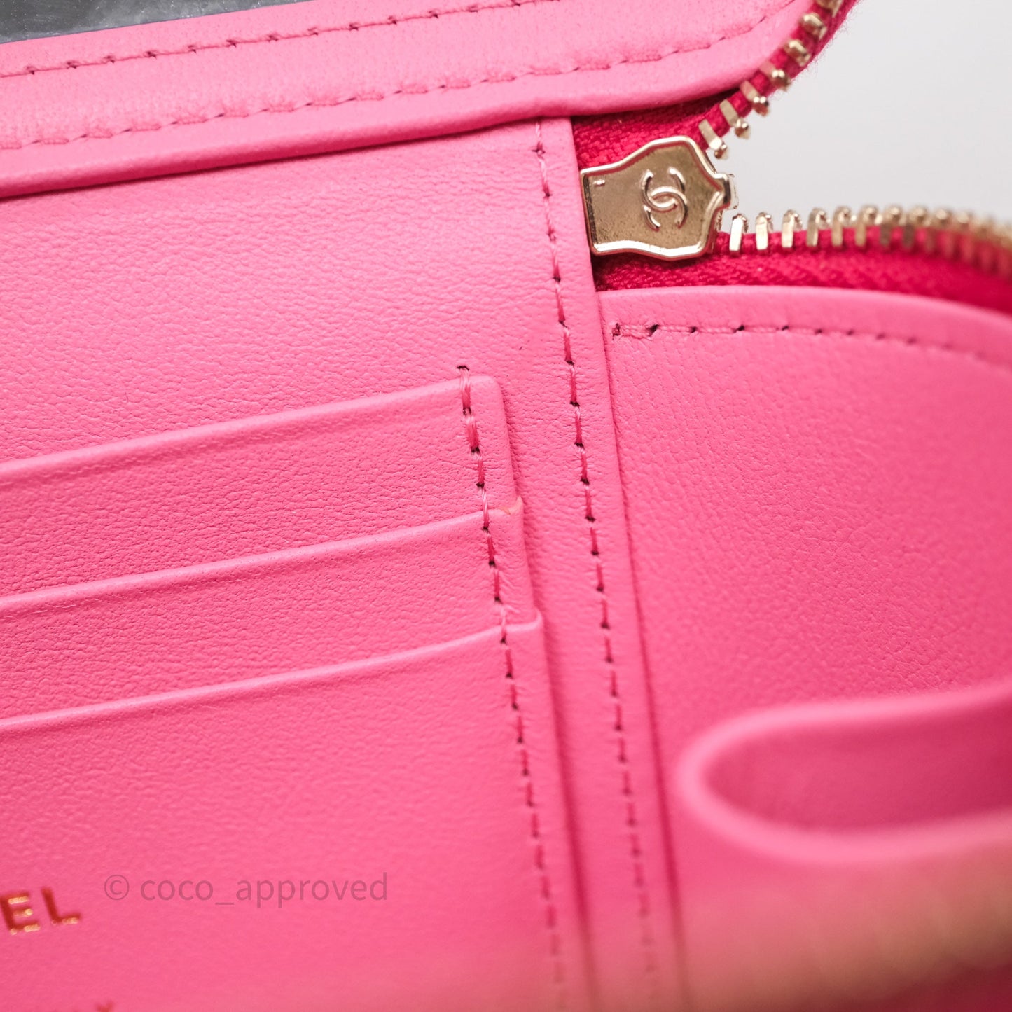 Chanel Vanity Rectangular Top Handle Pink Lambskin Gold Hardware