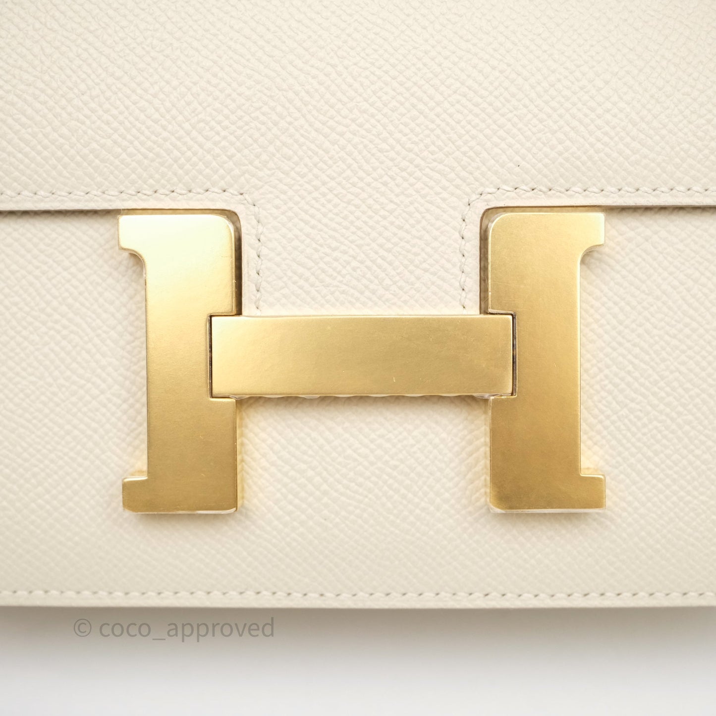 Hermès Constance 24 Craie 10 Epsom Gold Hardware