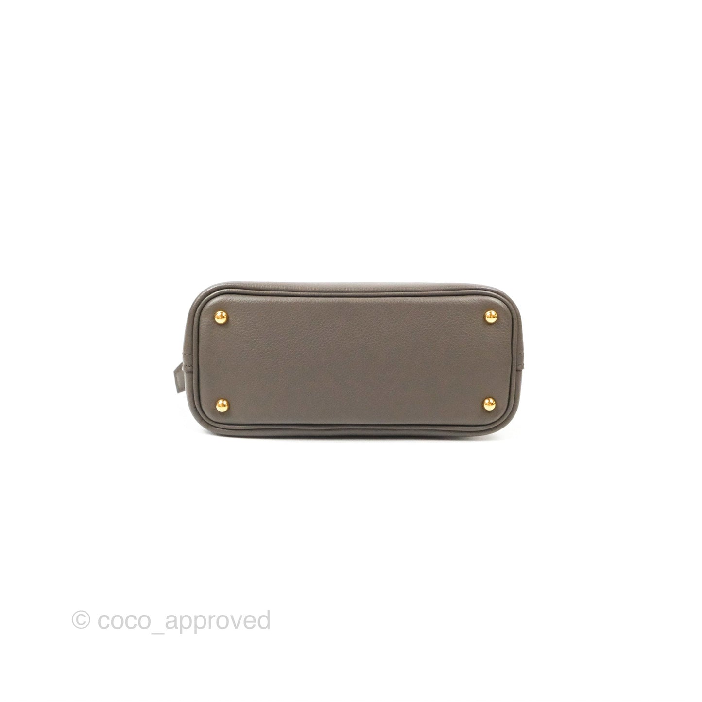 Hermès Bolide Mini 1923 Gris Etain 8F Evercolor Gold Hardware