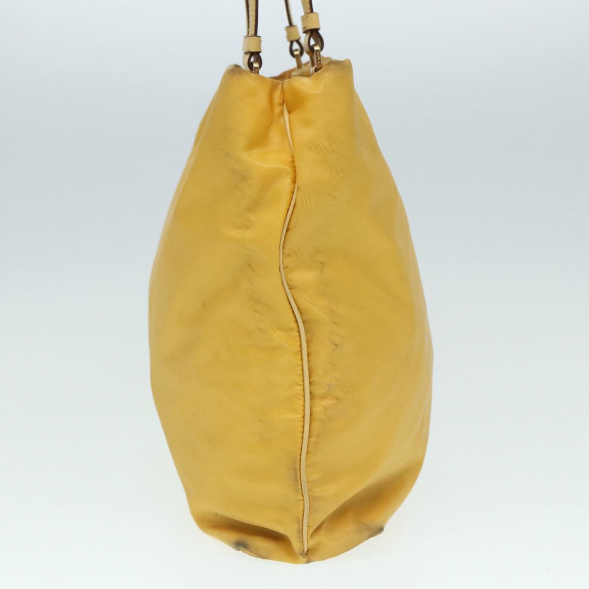 Luxury Prada Tote Bag Nylon Yellow Gold  87177