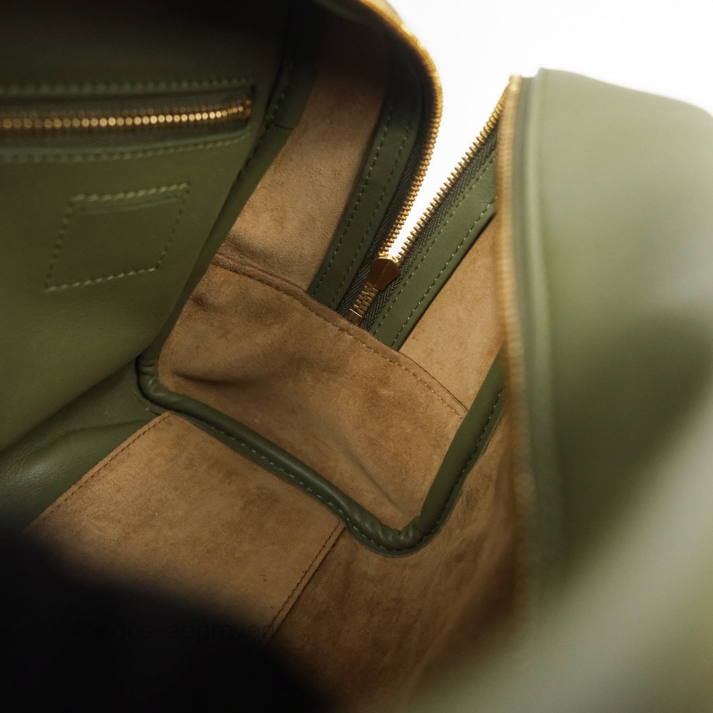 Loewe Amazona 19 Square Green/ Avocado Green in Anagram Jacquard and Calfskin