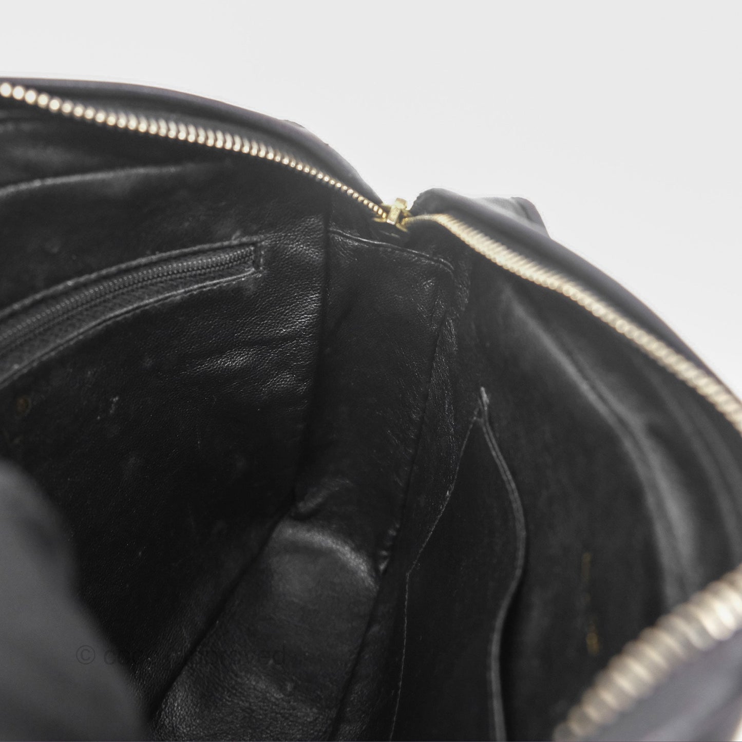Chanel Vintage Small Camera Bag Black Lambskin Gold Hardware