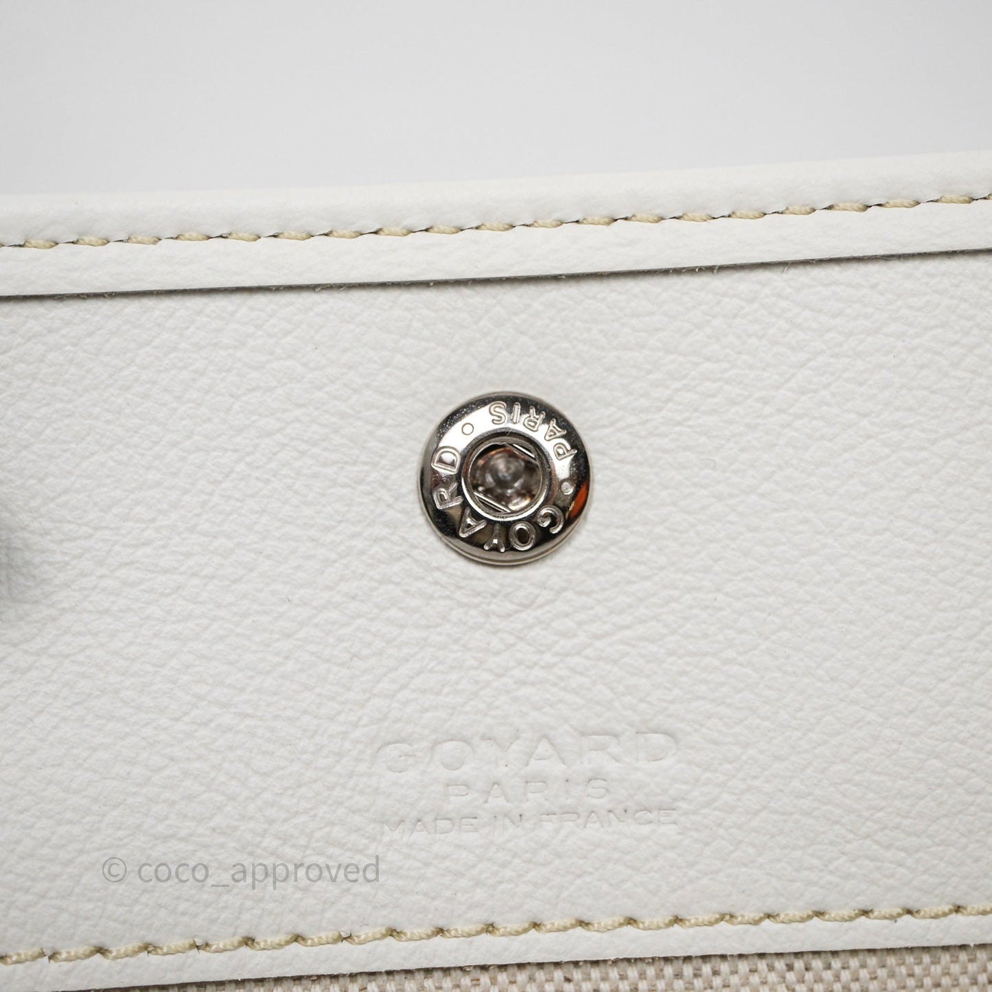 Goyard Bohème Hobo Bag PM White Goyardine Canvas