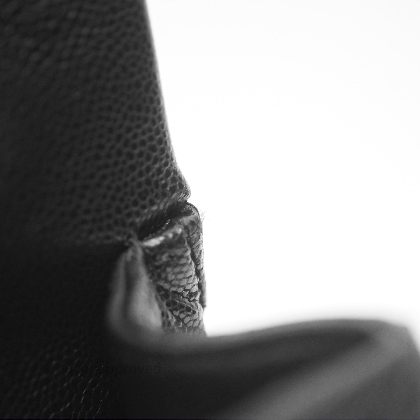 Chanel Quilted Small Top Handle Flap Bag Black Caviar Gold Hardware