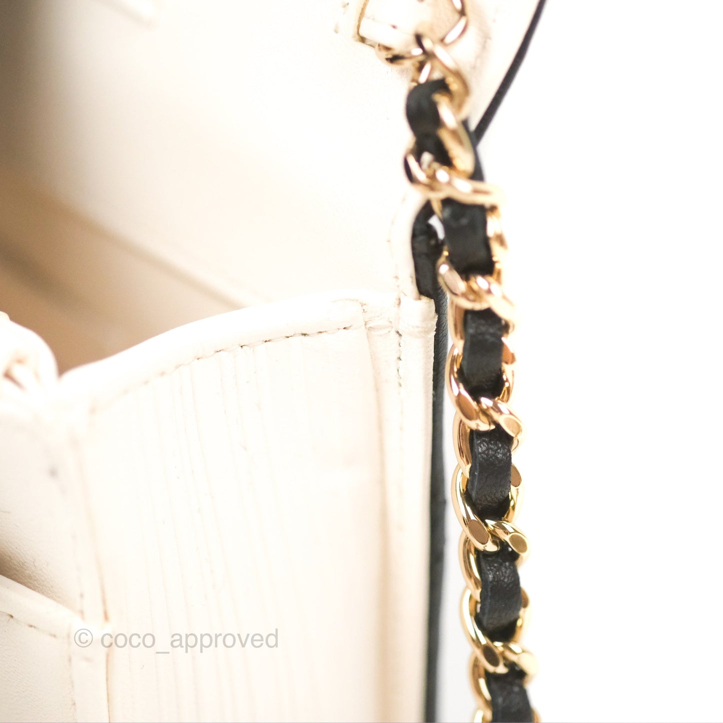 Chanel Quilted Book Wallet on Chain WOC Black Lambskin Gold Hardware