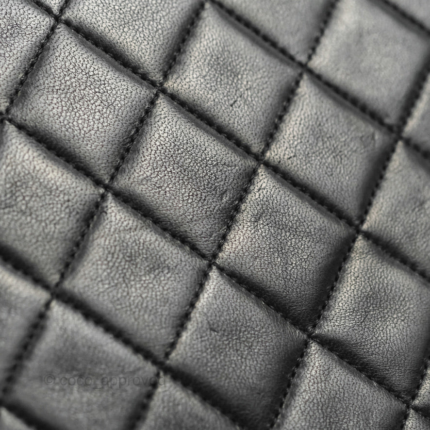 Chanel Vintage Round Flap Bag Quilted Lambskin Gold Hardware