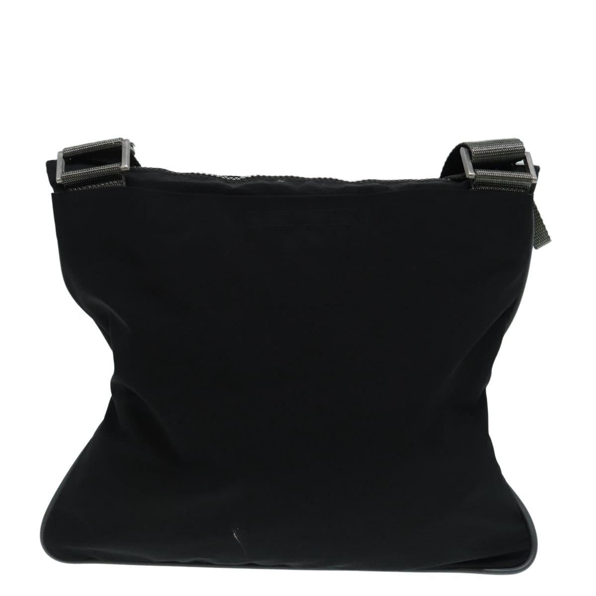 Luxury Prada Sports Shoulder Bag Nylon Black Silver  87244