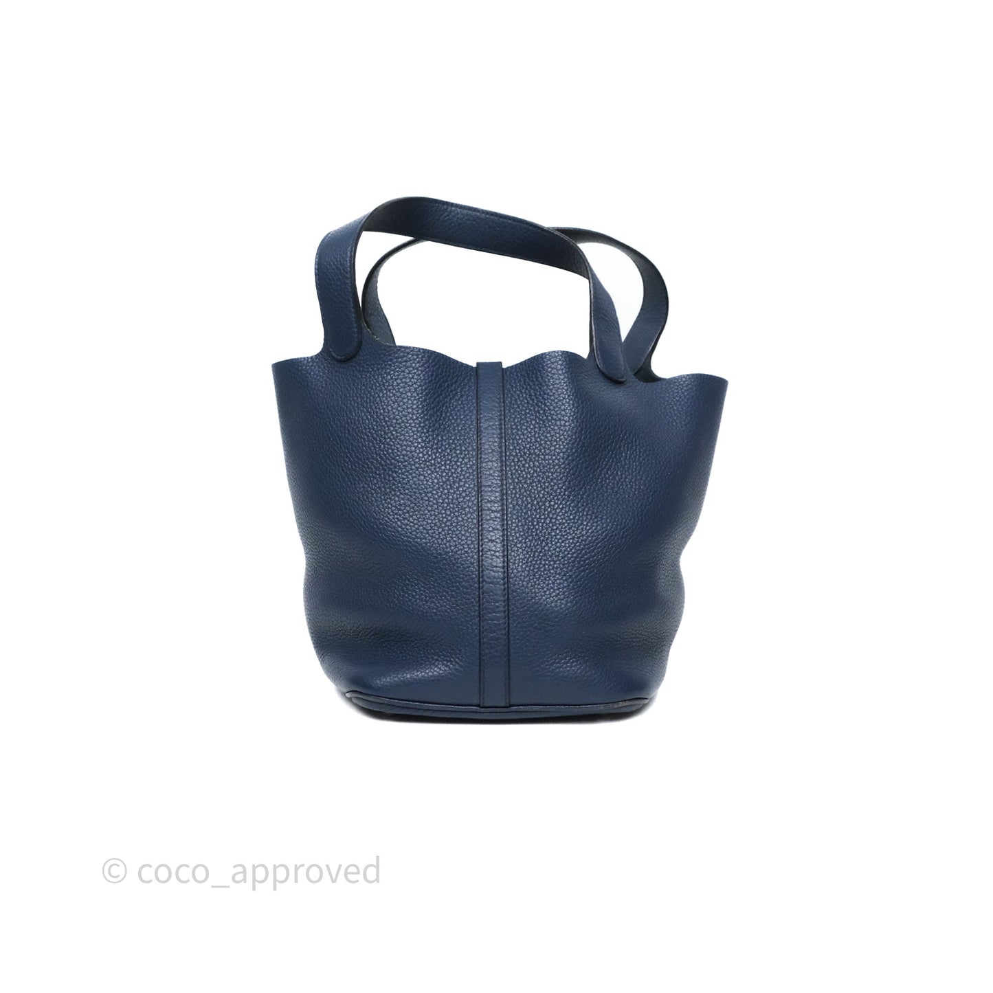 Hermès Picotin 22 Bleu Nuit 2Z Clemence Palladium Hardware