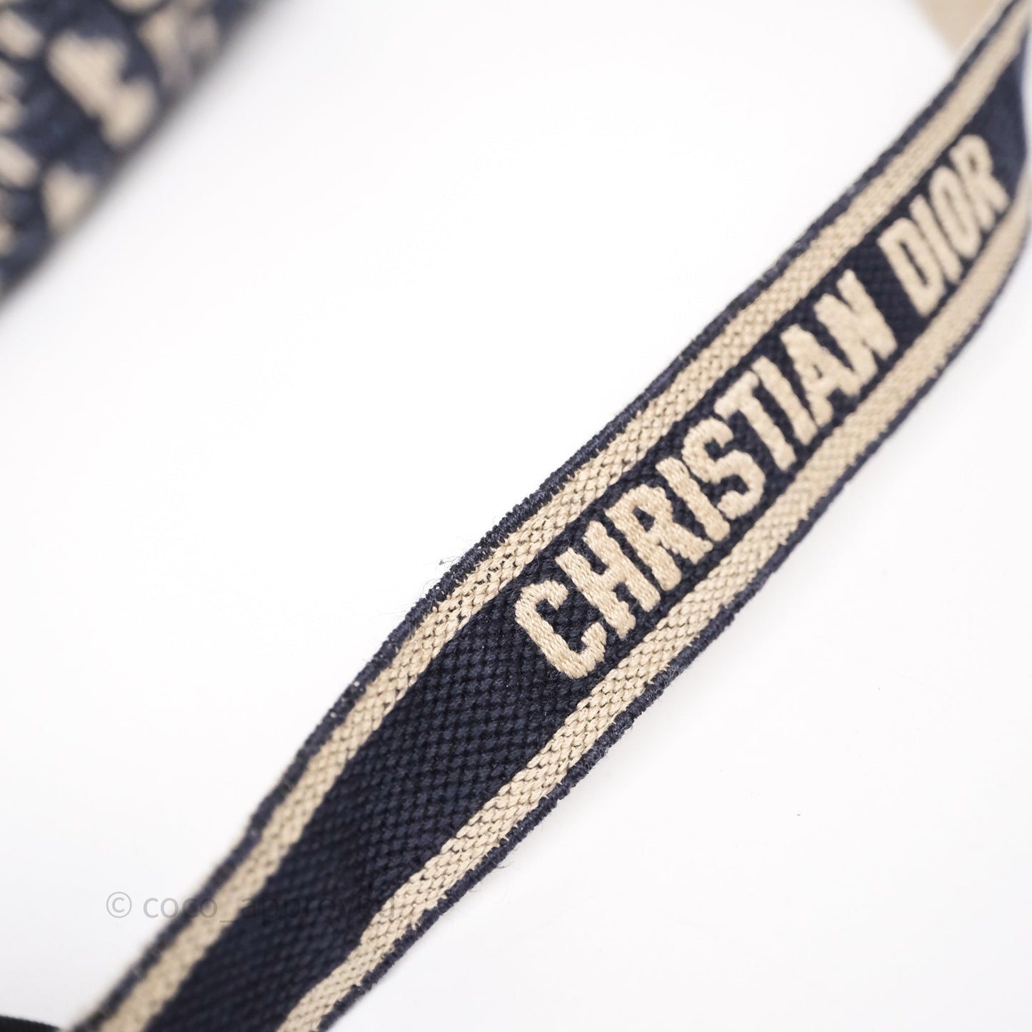 Christian Dior Medium DiorCamp Messenger Bag Oblique Embroidery Blue