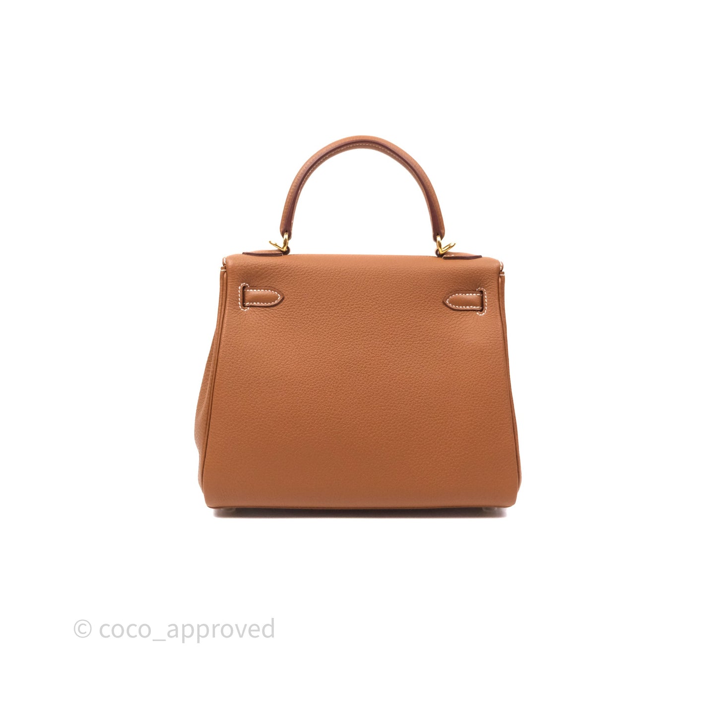 Hermès Retourne Kelly 25 Gold 37 Togo Gold Hardware