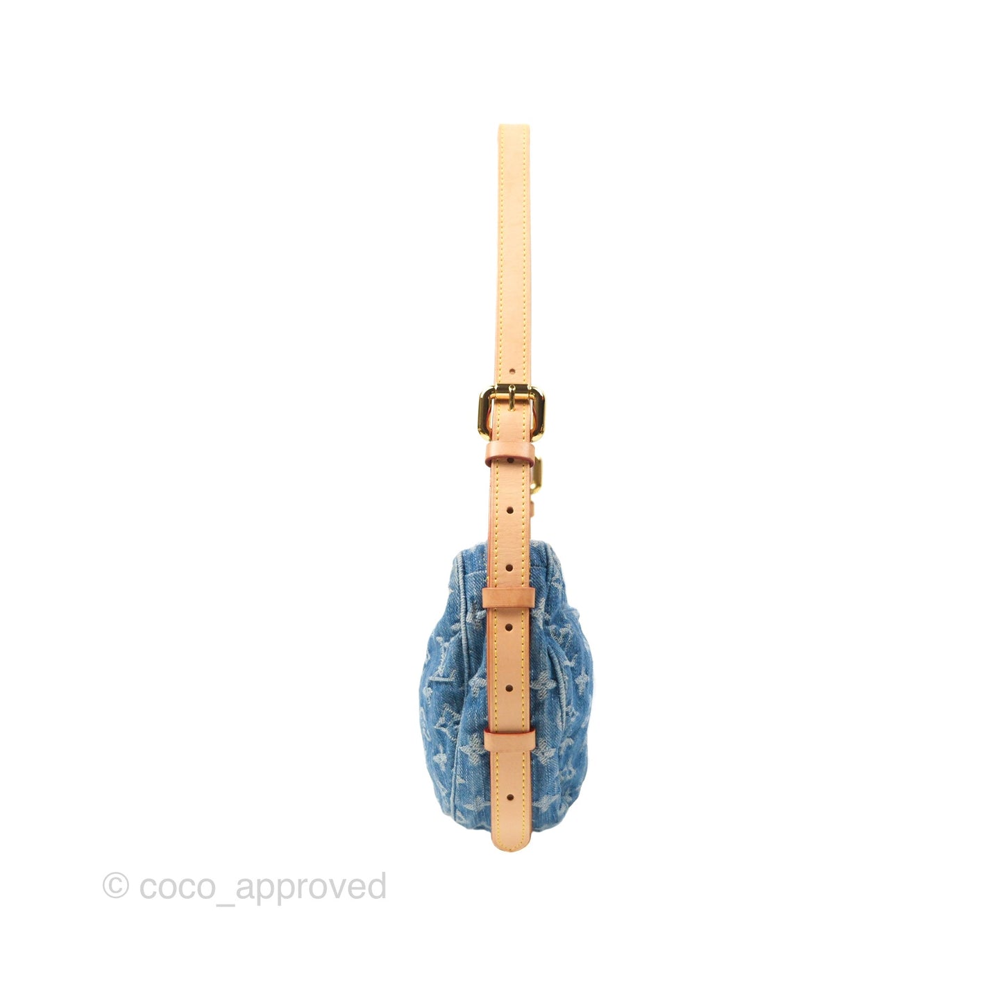 Louis Vuitton Croissant MM Denim Blue Monogram