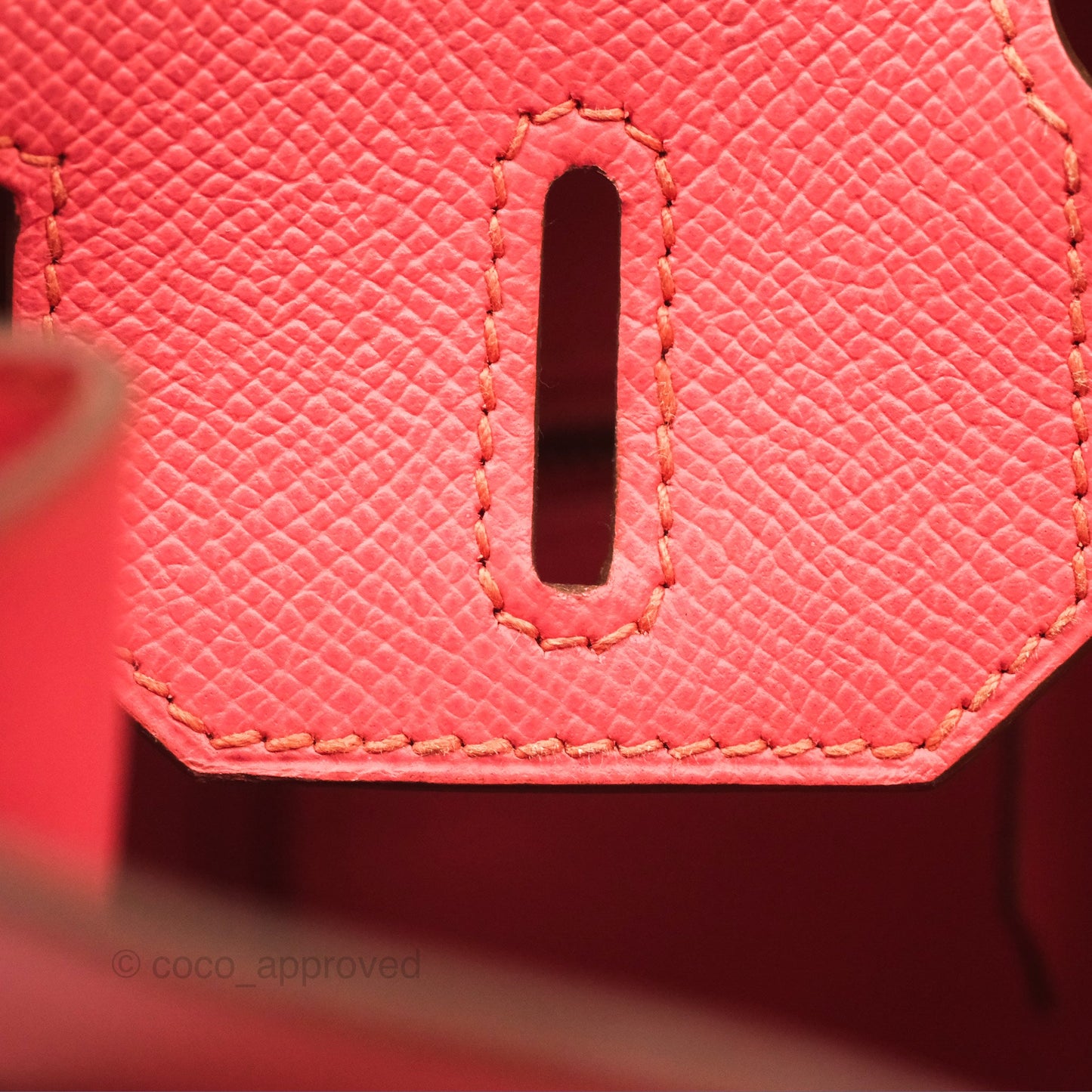 Hermès Birkin 30 Retourne Flamingo I5 Epsom Gold Hardware