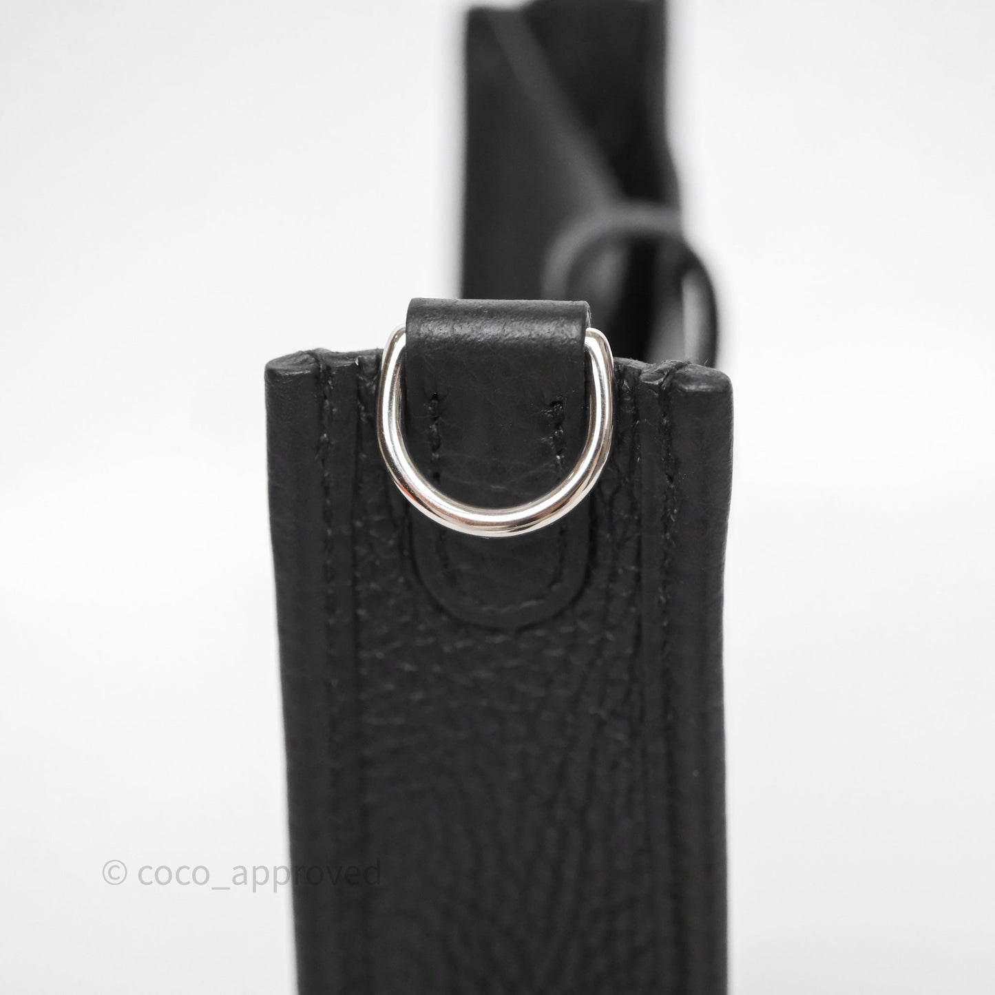 Hermès Mini Evelyne 16 Black Noir 89 Clemence Palladium Hardware